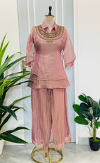 Handcrafted Neck Detail Co-Ord Set