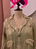 Modern Ethnic Co-ord Set With Heavy Handwork