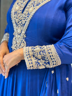 RAKHI SPECIAL ZARDOSI HANDWORK ANARKALI SUIT