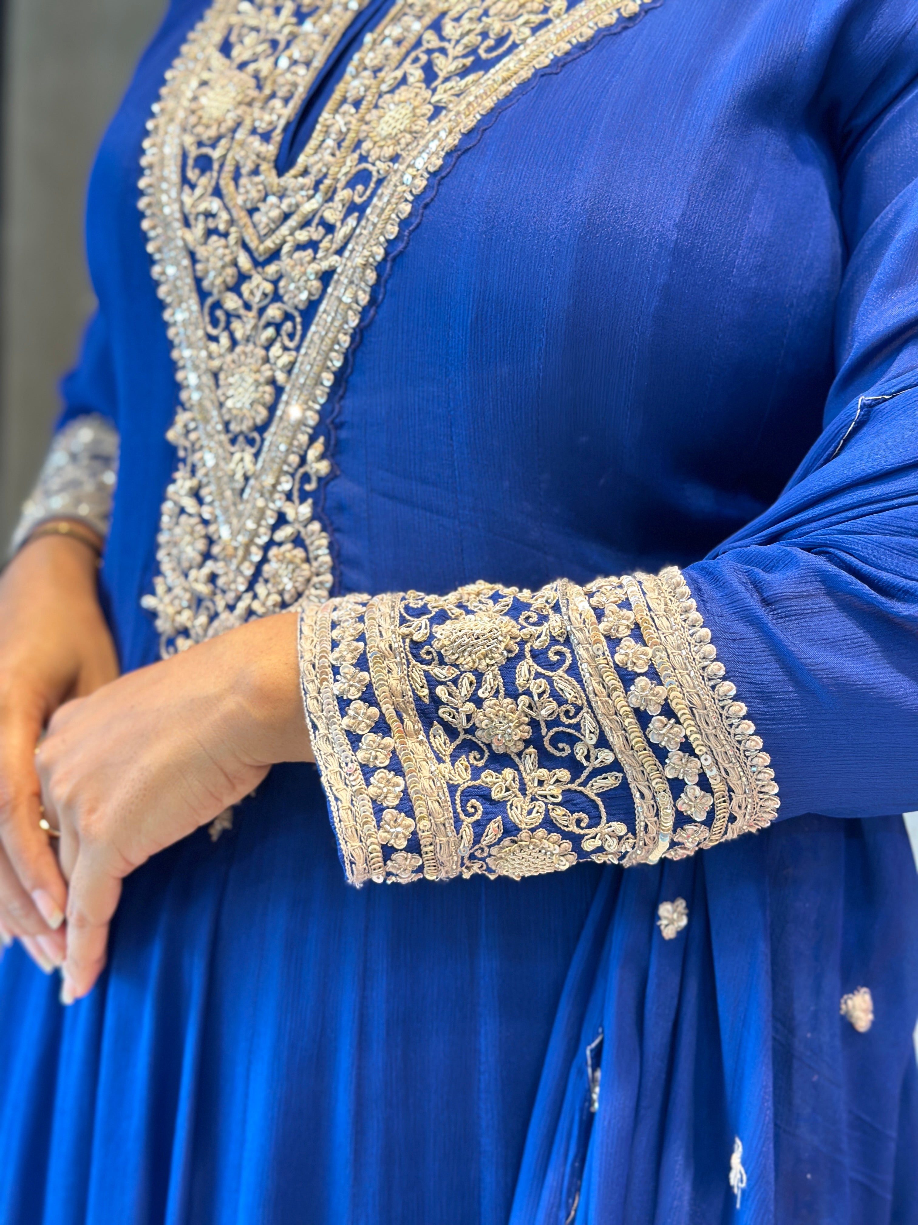 RAKHI SPECIAL ZARDOSI HANDWORK ANARKALI SUIT