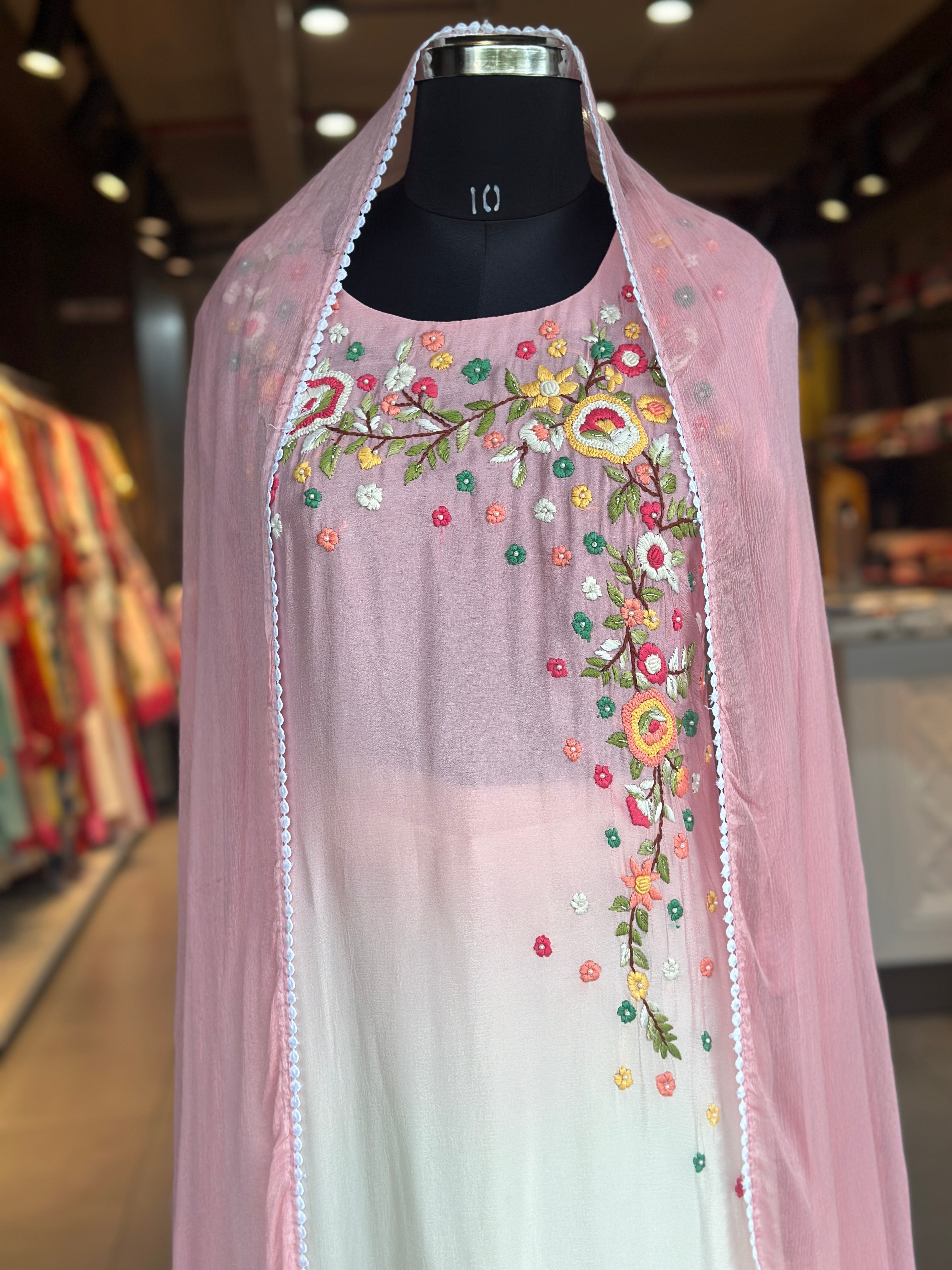 HAND EMBROIDERED STRAIGHT SUIT SET