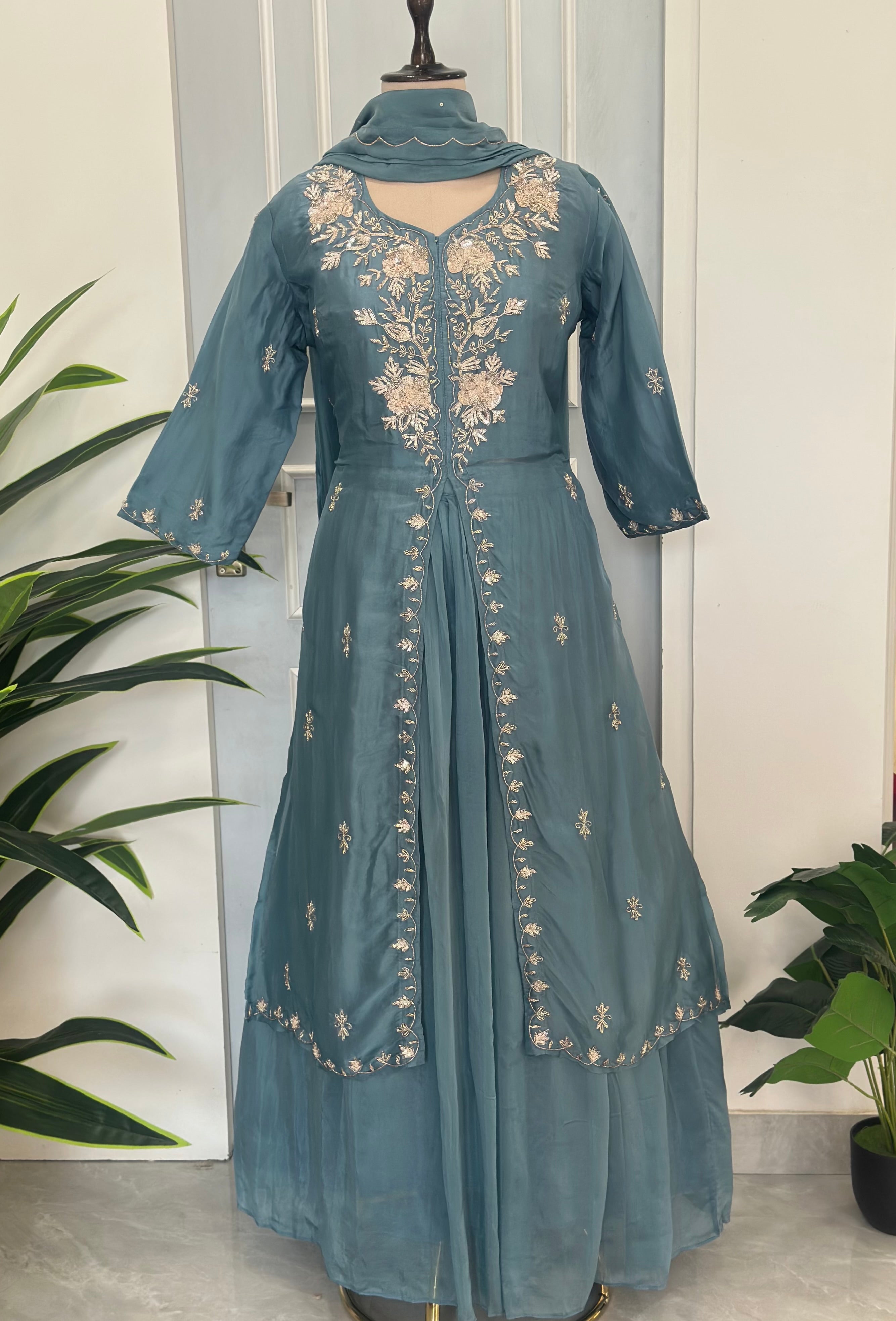 Premium Handwork Indo western Set