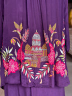 HIGH NECK EMBROIDERED CO-ORD SET