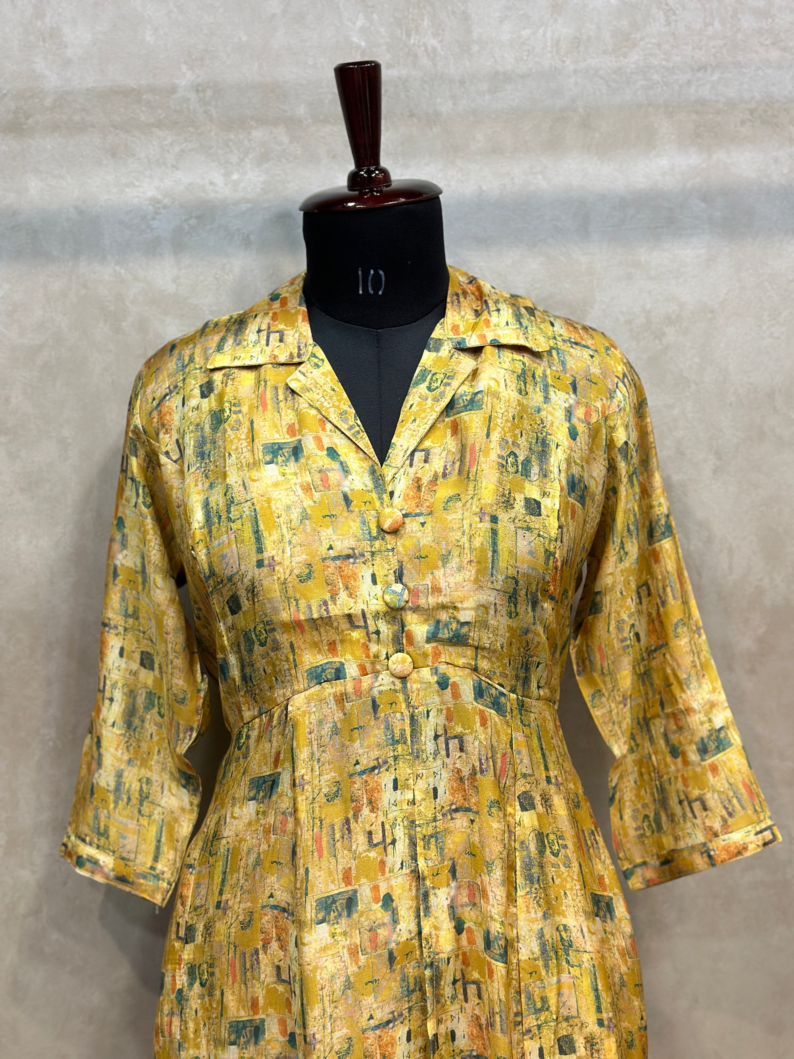 PURE CREPE FRONT CUT CO-ORD SET