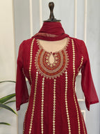 ✨ Royal Mirror Flair Anarkali Set ✨