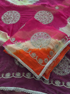 Premium Tie & Dye Chiffon Saree