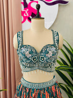 Royal Elegance Lehenga Set with Handwork Corset Blouse