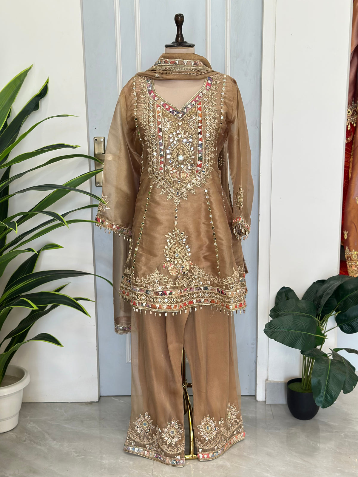 Designer Mirror Work Suit Set