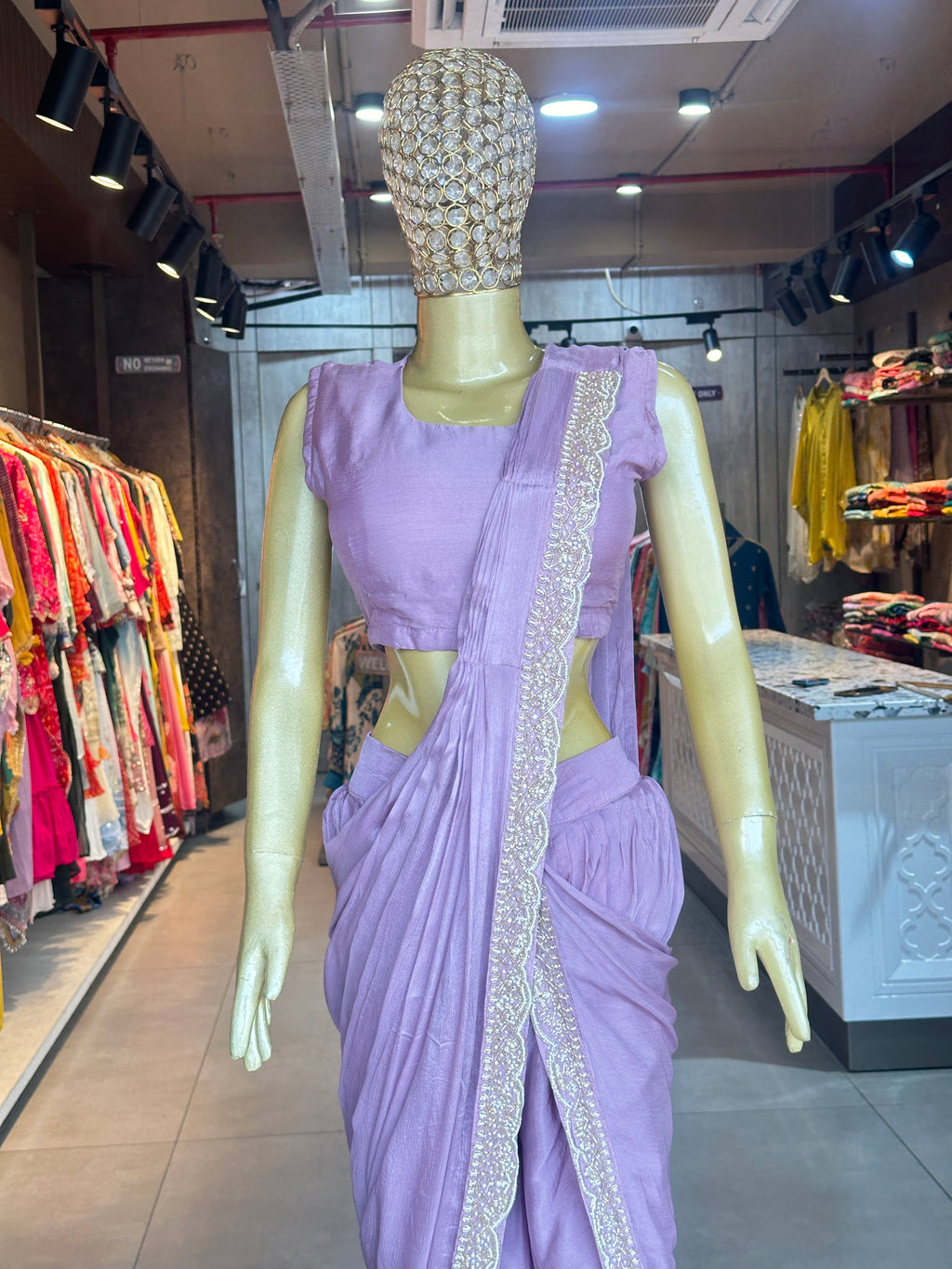 DRAPING WITH JACKET SET