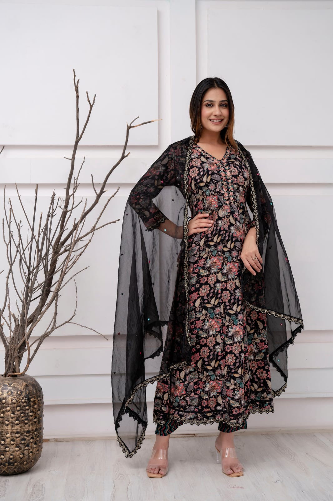 Three Piece Anarkali Suit