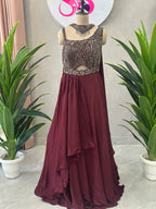 Designer Gown with Beautiful Handwork