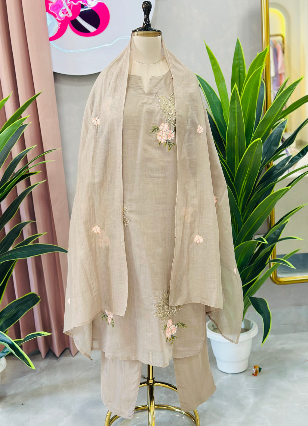 Classy Embroidered Suit Set