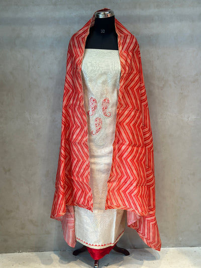CHANDERI SUIT SET