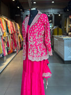 INDO-FUSION SHRARA WITH JACKET SET