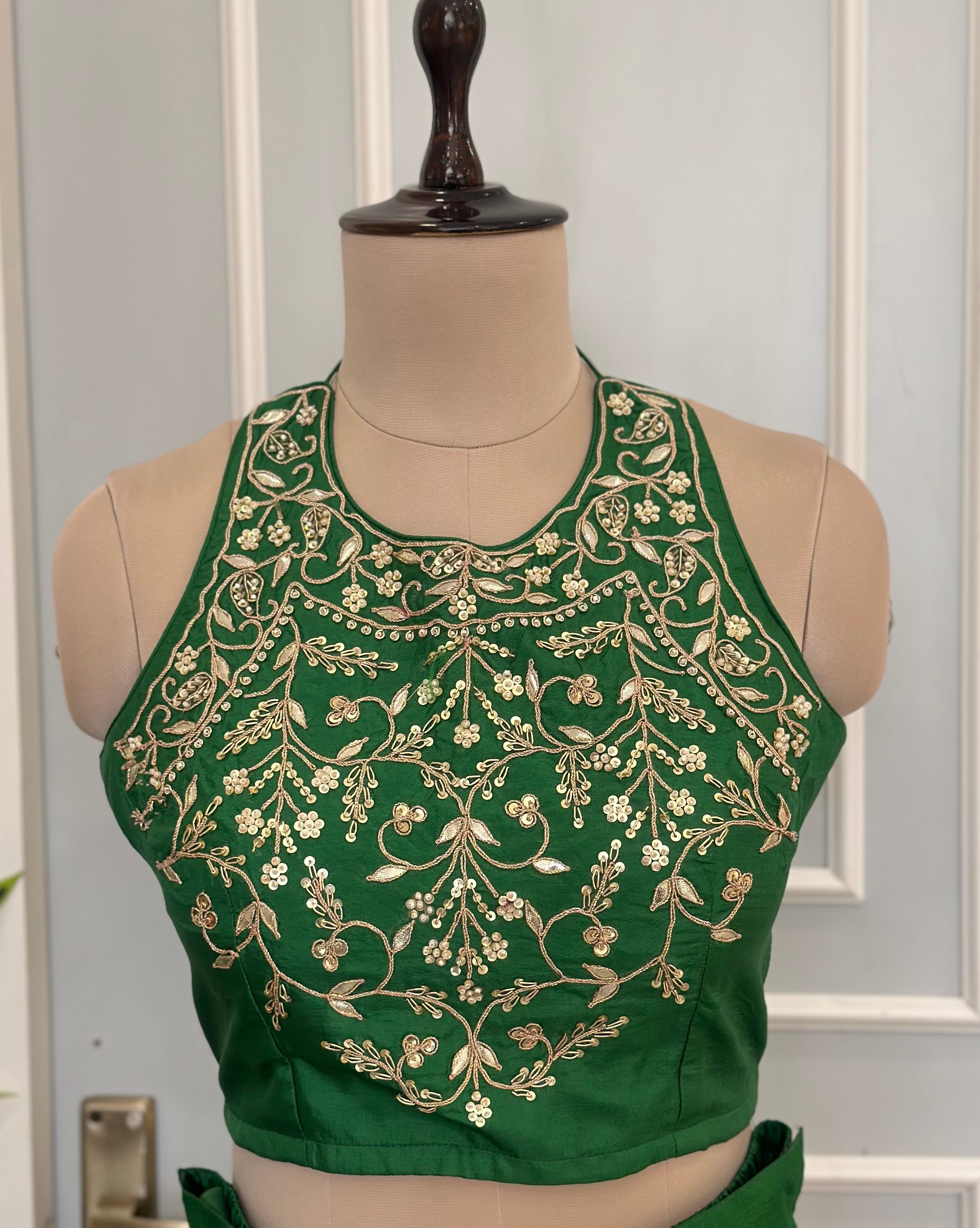Royal Green Indo-Western Jacket Style Set