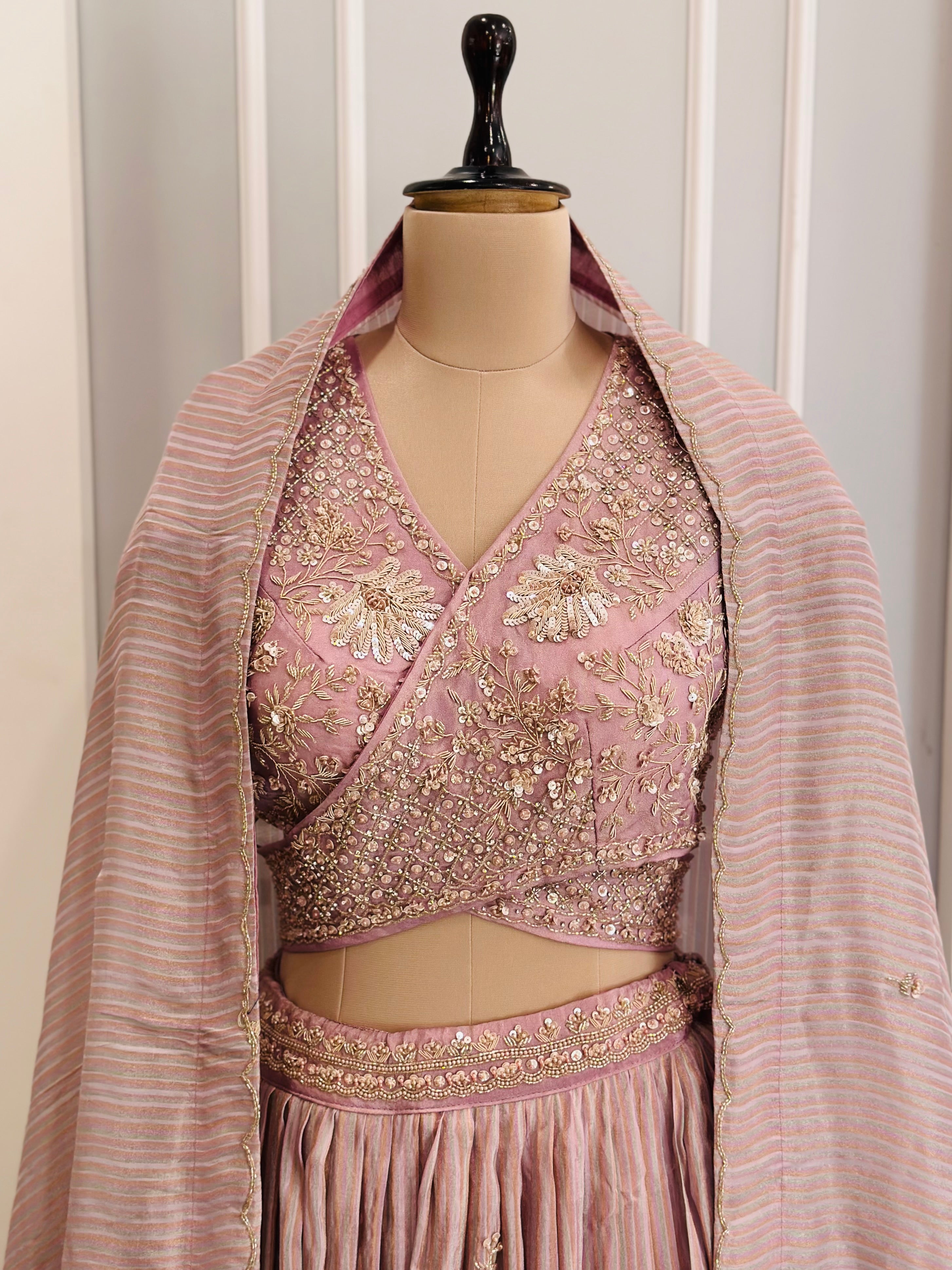 Premium Handwork Indo Fusion Lehnga Set
