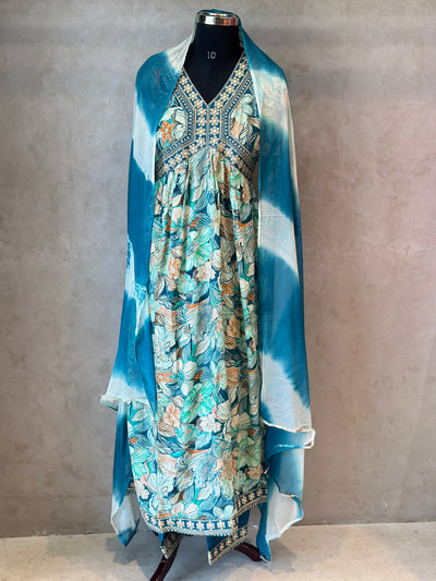PRINTED ALIA CUT SUIT SET