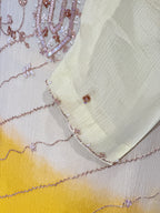 PURE CHINON HANDWORK STRAIGHT SUIT