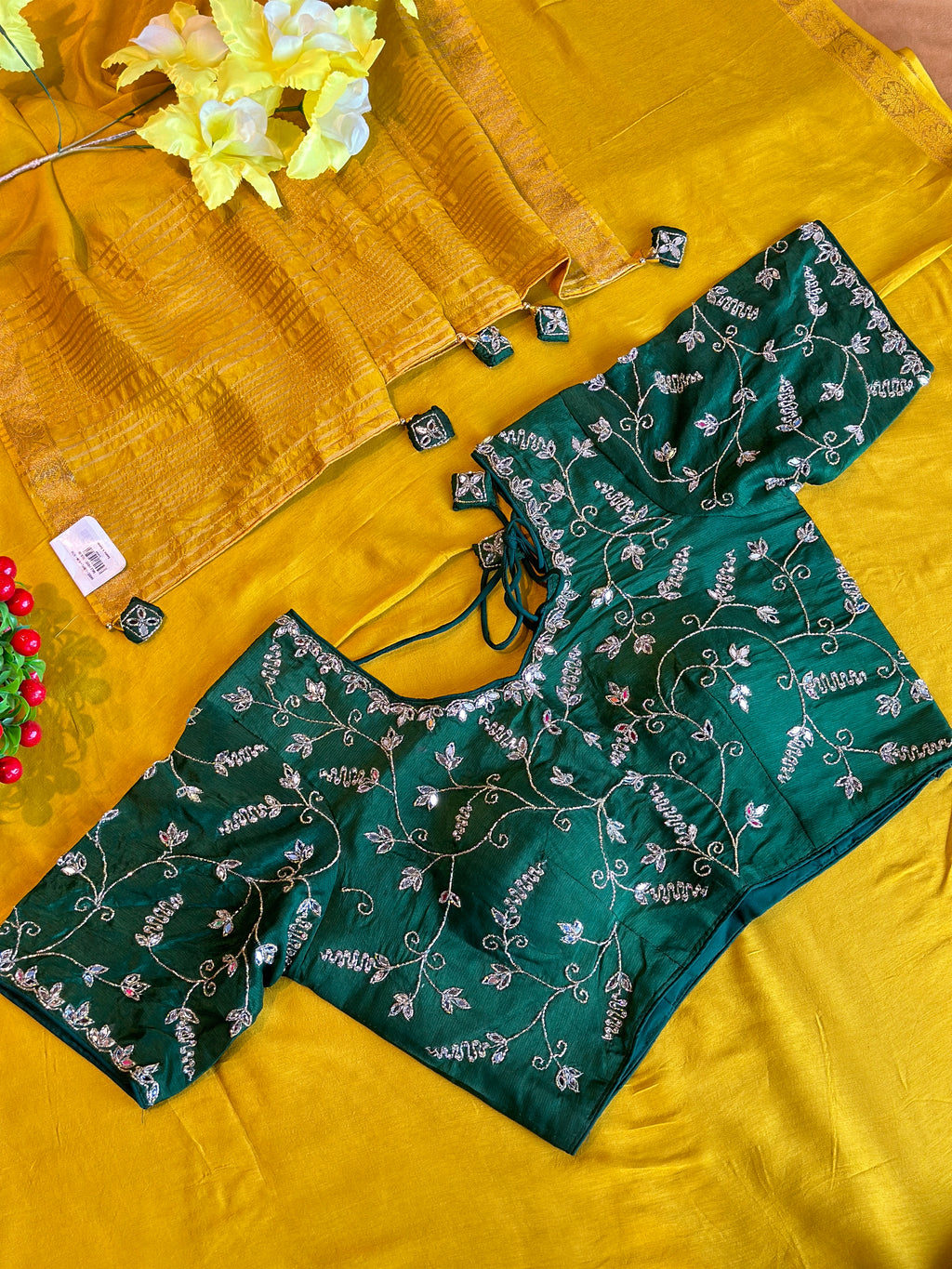 BEAUTIFUL STITCHED BLOUSE SAREE