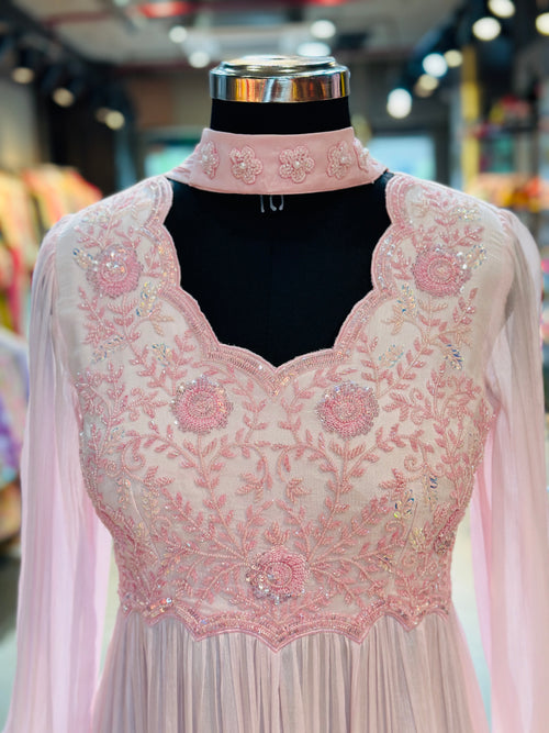 PURE CHINON LONG GOWN