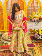 BEAUTIFUL PRINTED SHARARA SET