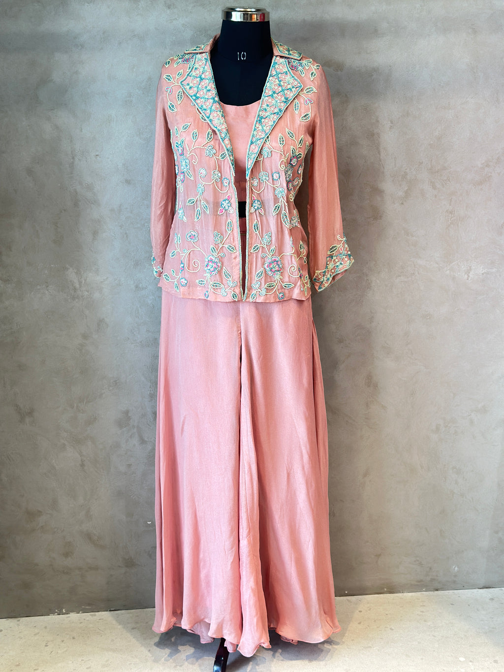 PREMIUM HANDWORK PLAZO SET