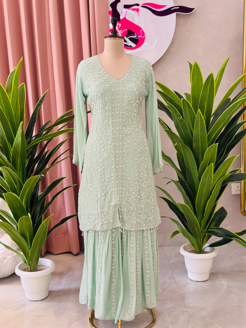 Premium Heavy Handwork Sharara Set