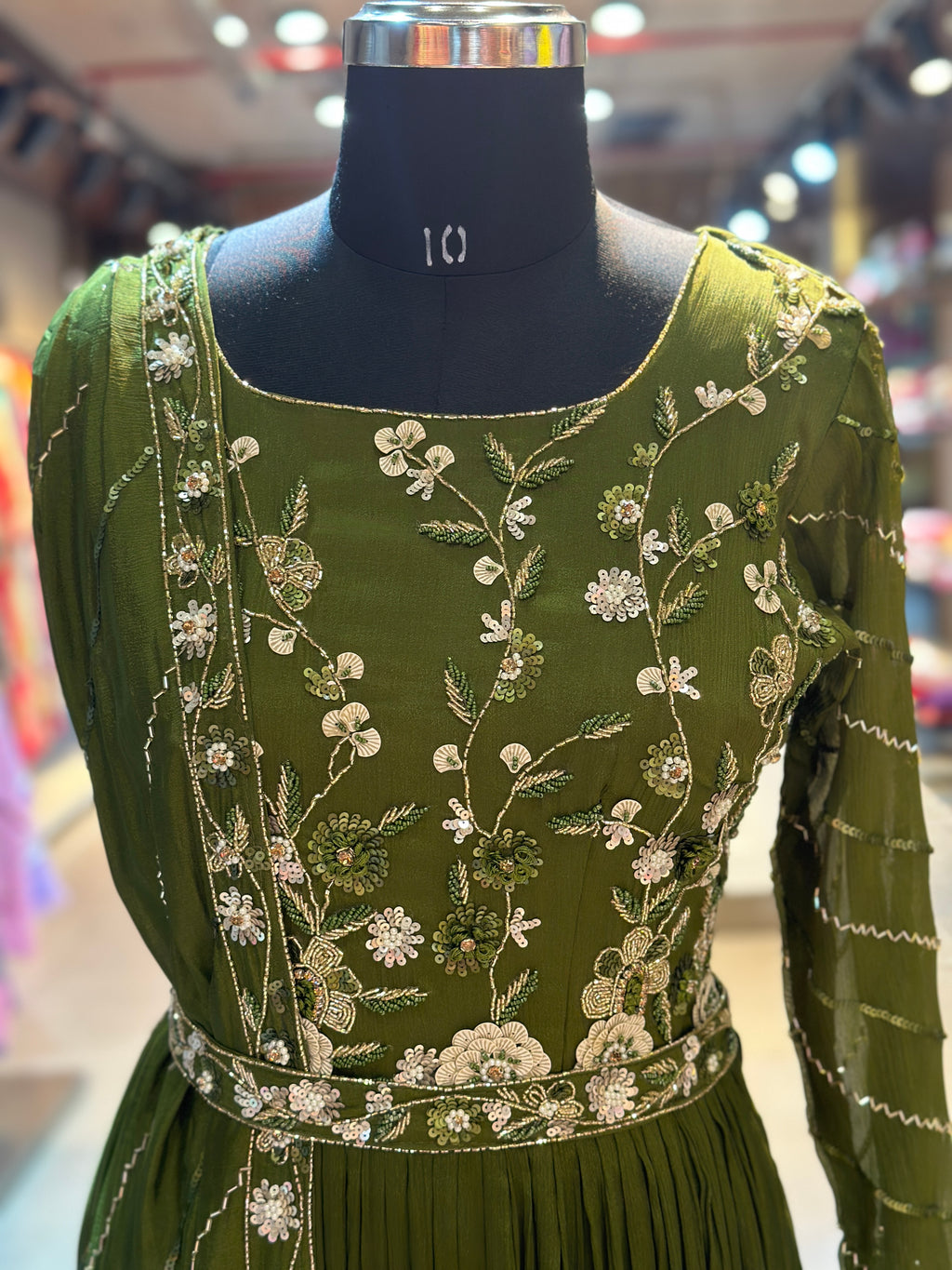 PURE CHINON INDO-FUSION GOWN