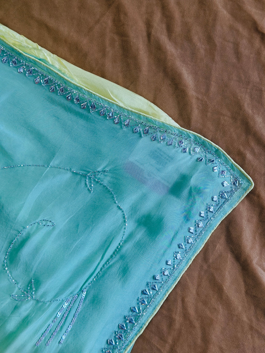 PREMIUM OMBRE JAAL HANDWORK SAREE