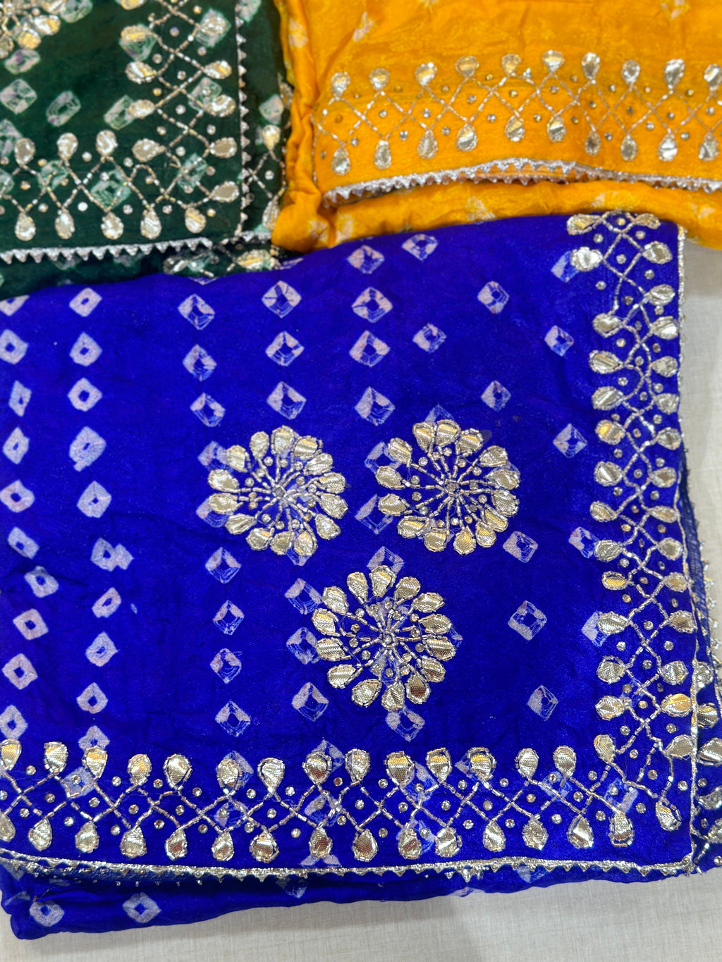 PURE BHANDEJ HANDWORK SAREE