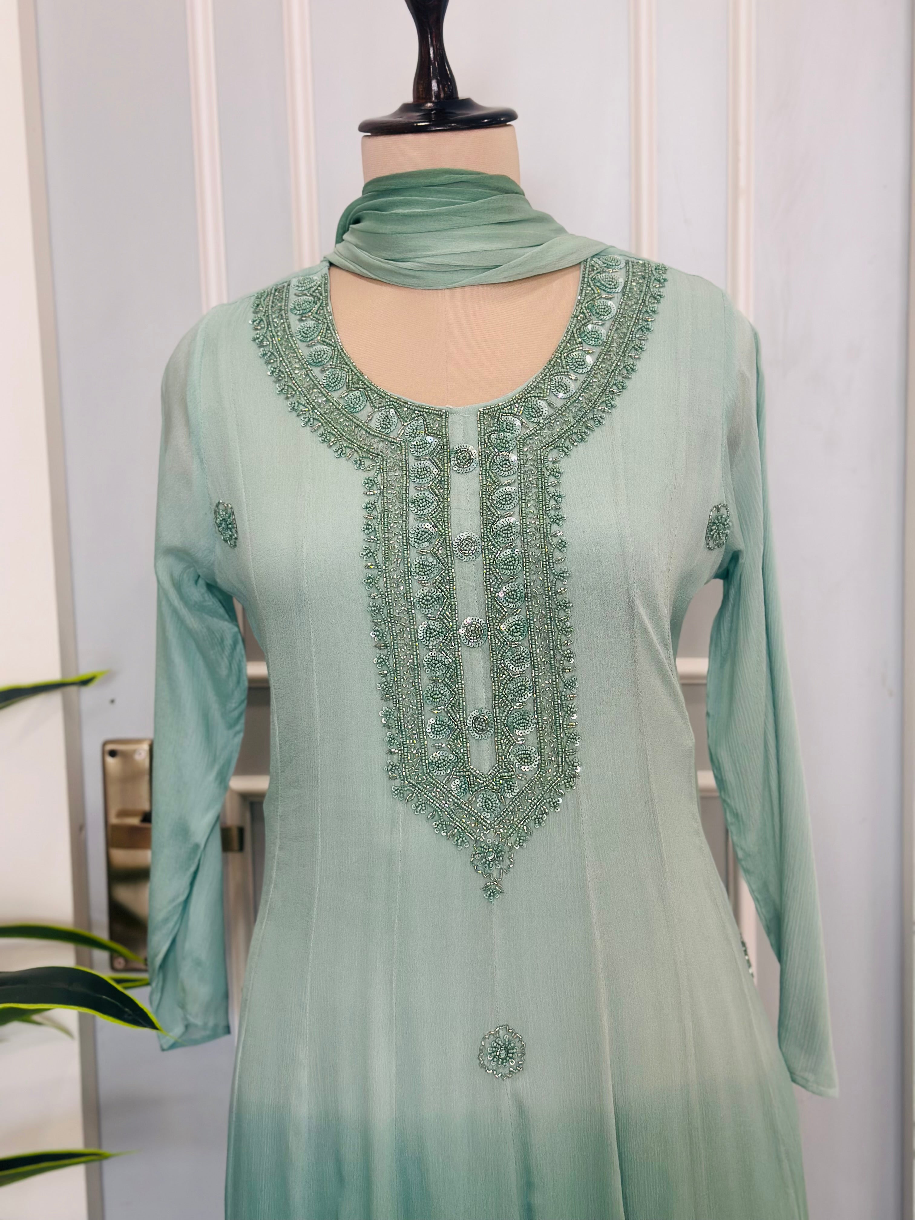 Ombre shaded Anarkali Suit Set