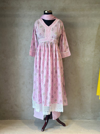 THREE PIECE COTTON SUIT SET
