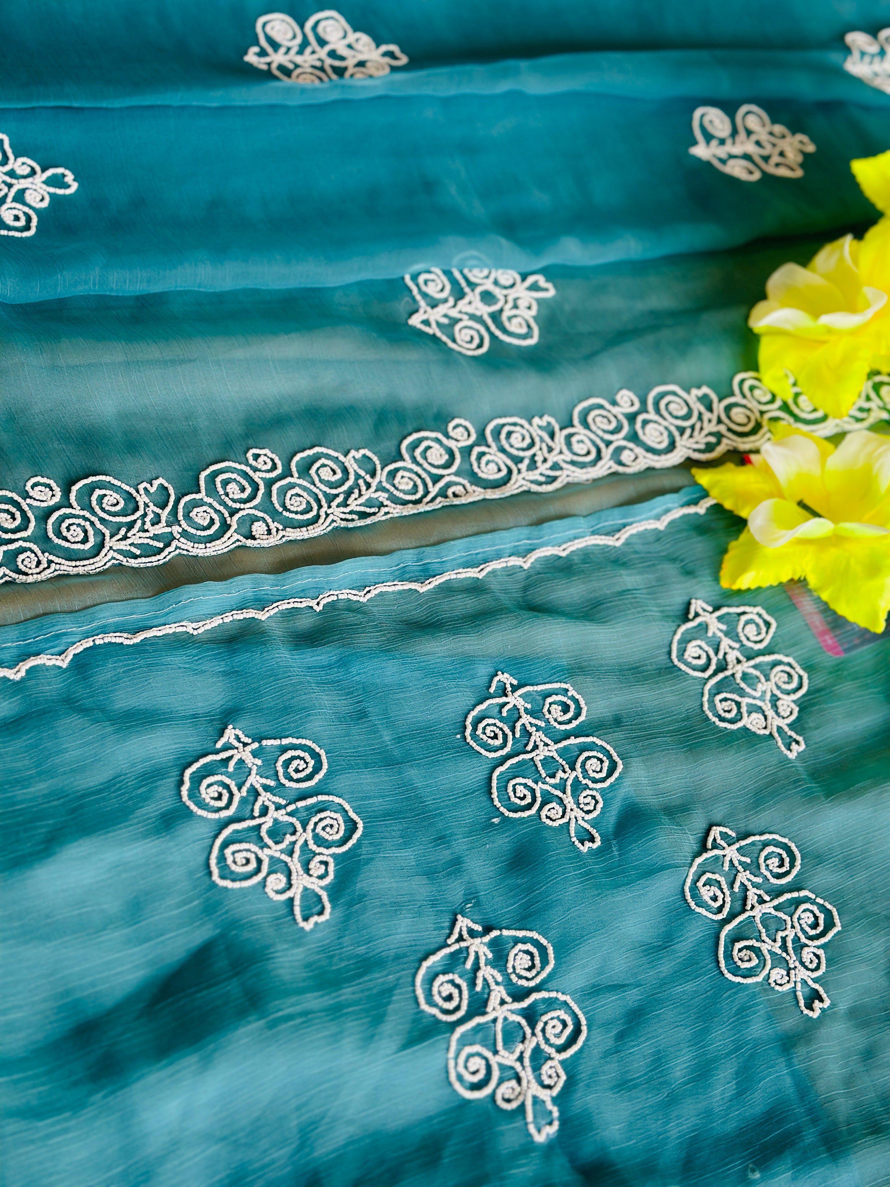 🍁Soot Saaz Pearl Saree 🍁