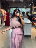 INDO-FUSION SKIRT SET IN HANDWORK