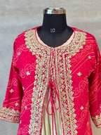 INDO-FUSION GOTA PATTI HANDWORK JACKET SET