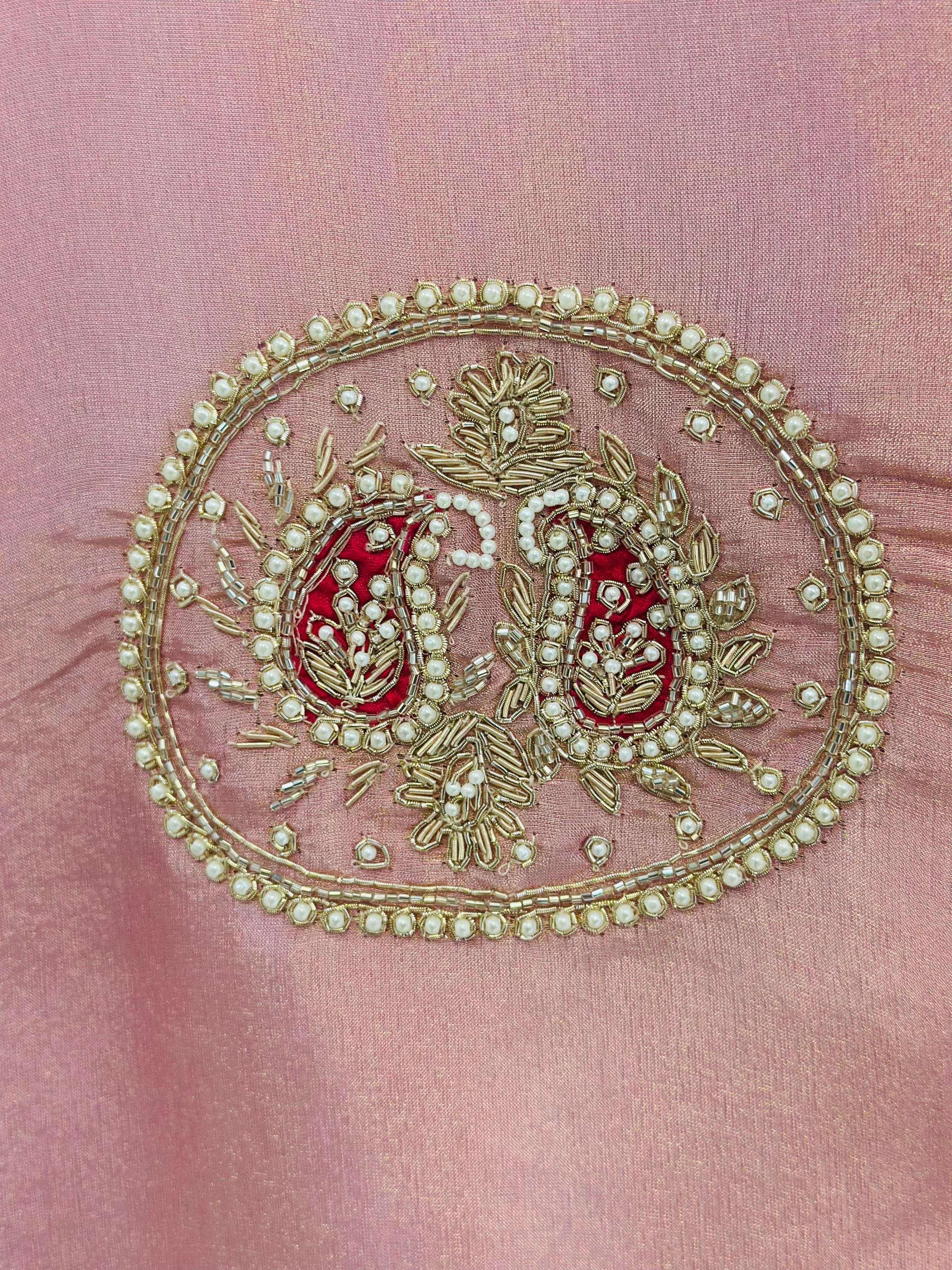 Graceful Plazo Set with Intricate Handwork & Banarasi Dupatta