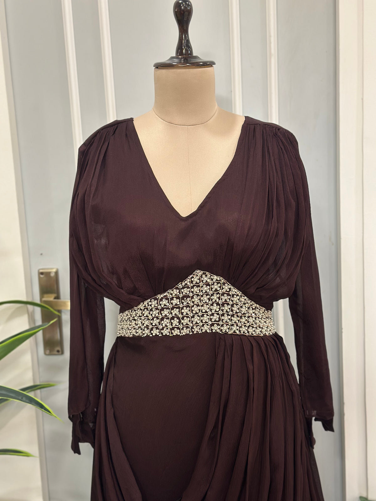 ✨ Moonlit Grace Designer Drape Dress ✨