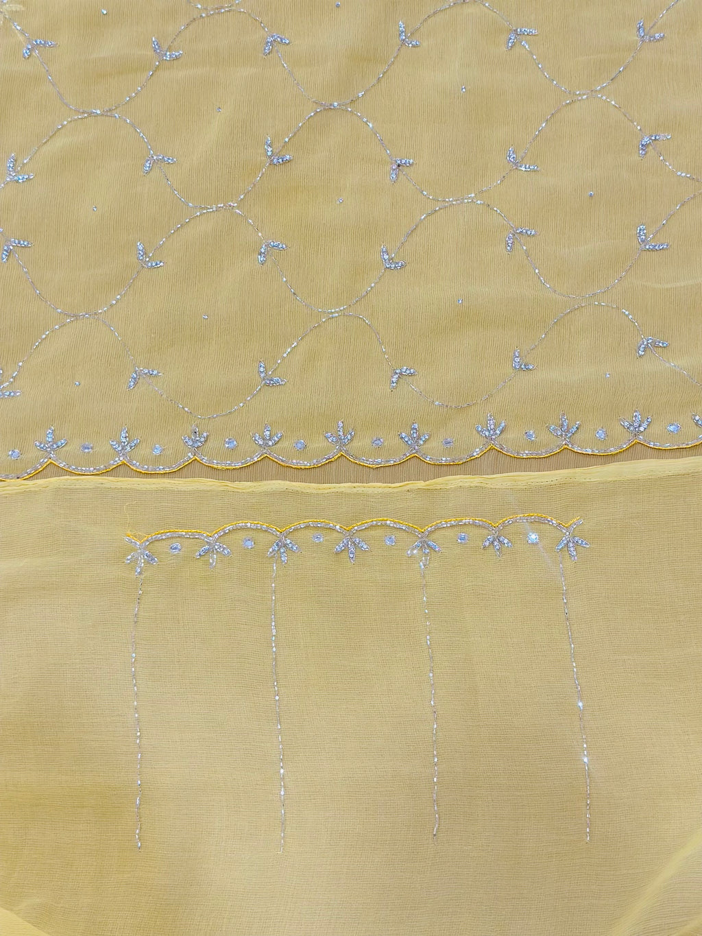 Beautiful Jaal Handwork Saree
