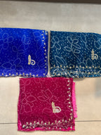 OMBRE HANDWORK BHANDEJ SAREE