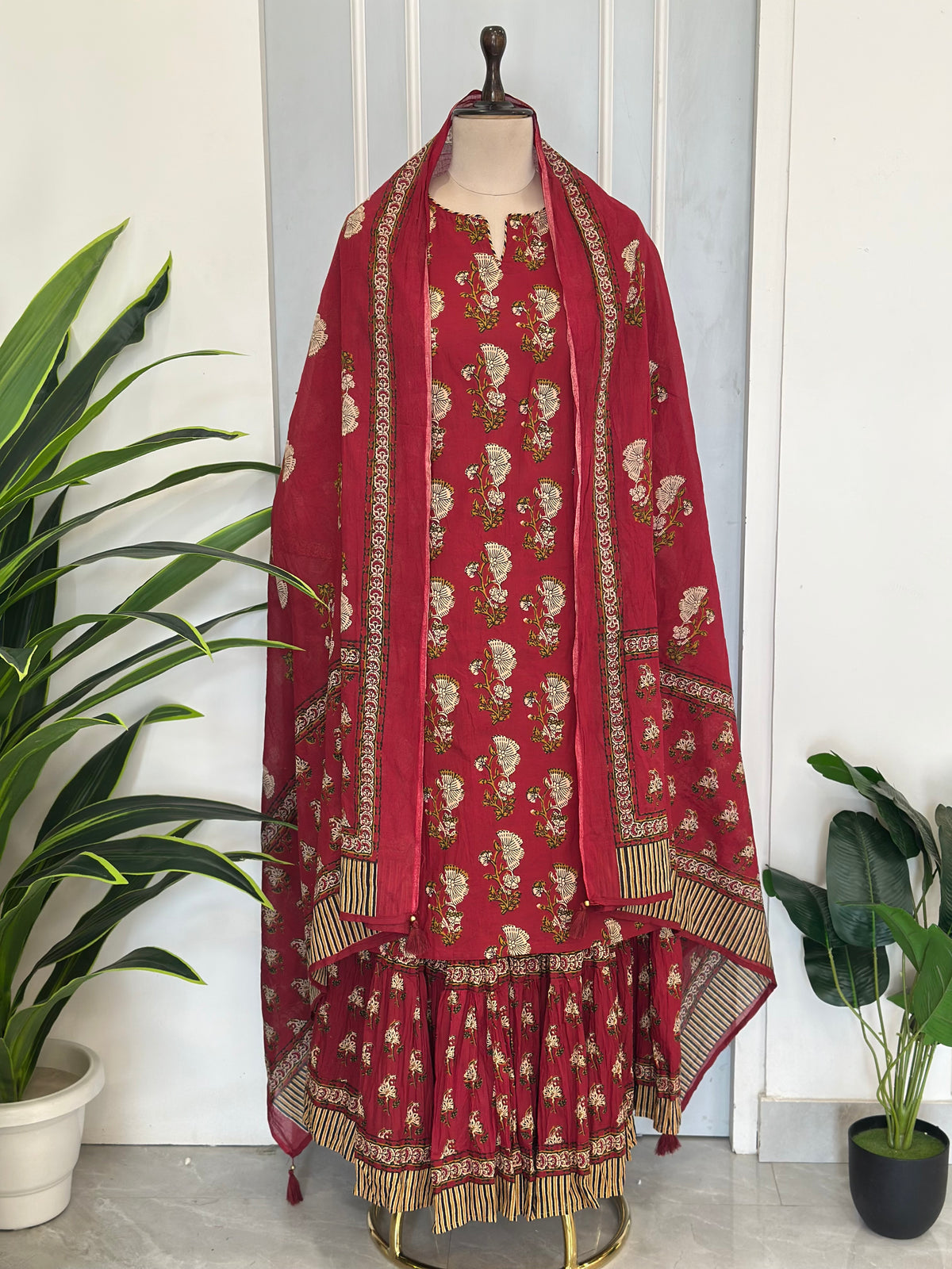 🍁Traditional Print Skirt Set🍁