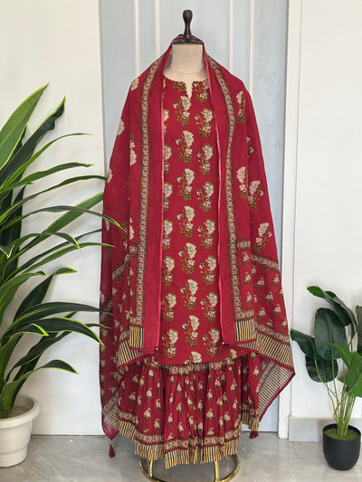 🍁Traditional Print Skirt Set🍁
