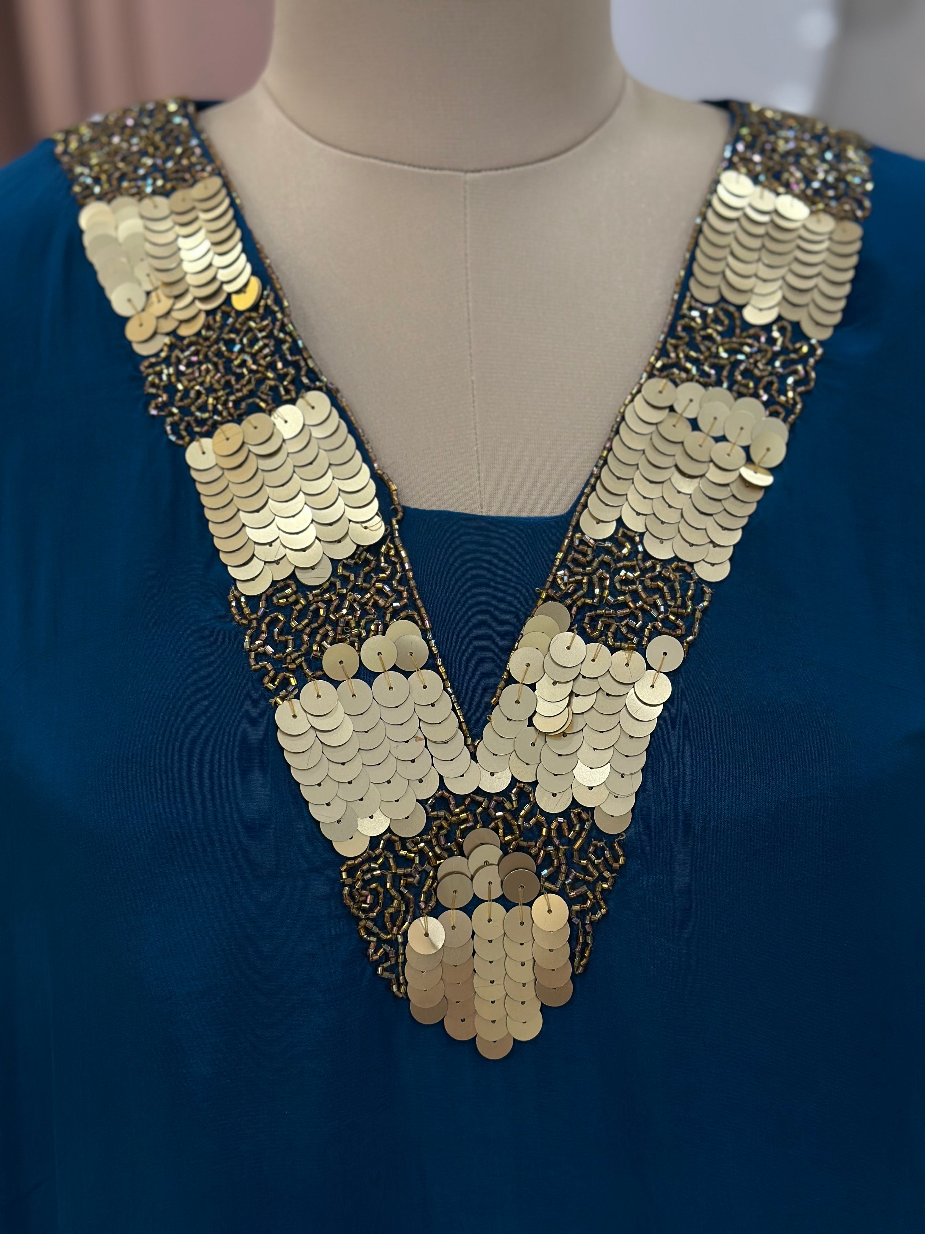 Pure Crepe Kaftan Set