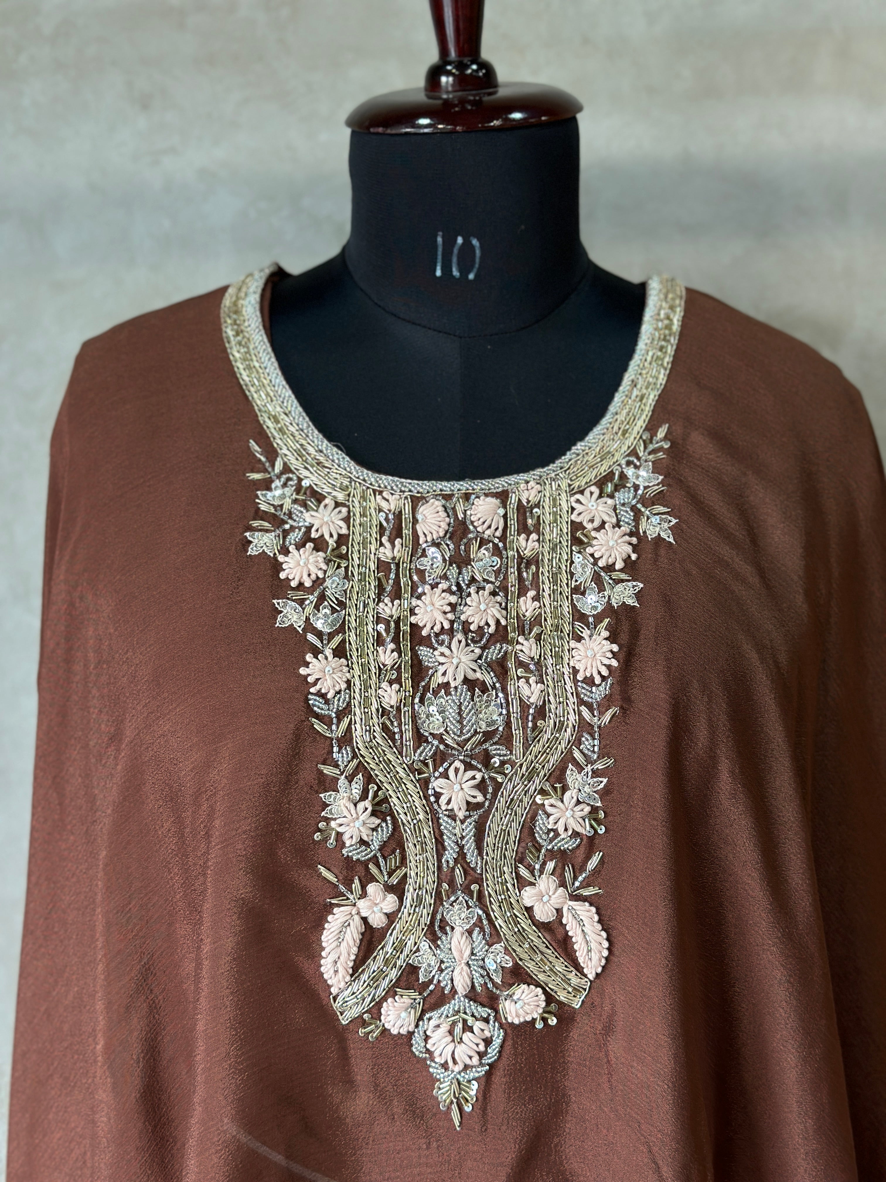 PURE CHINON HANDWORK KAFTAN SET