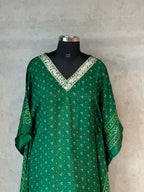 PURE CHINON KAFTAN WITH AFGANI PANT