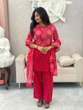 Traditional Bandhej Print Farshi Kurta Set