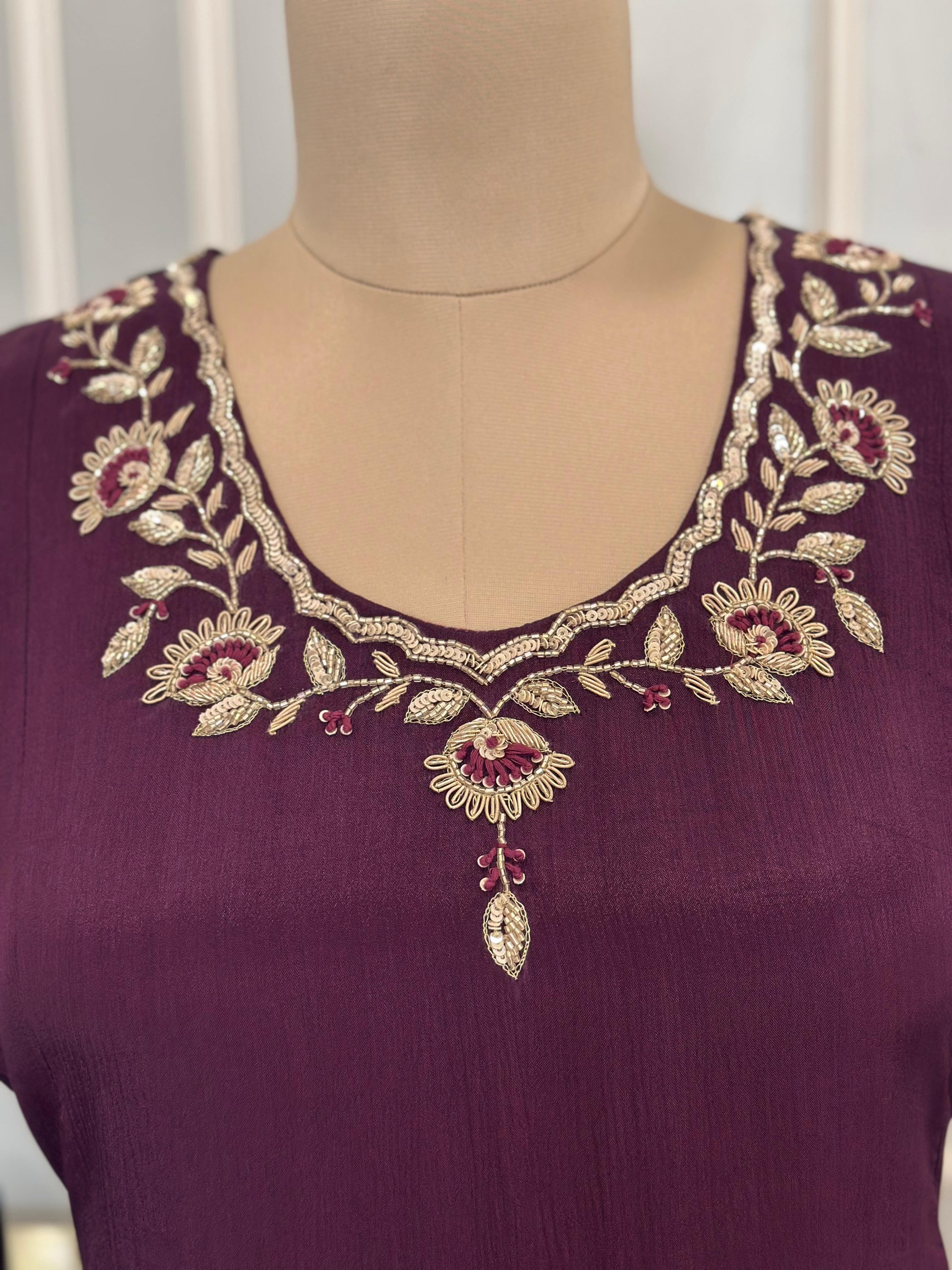Premium Handwork Kurta Set with Dupatta In Plus Size