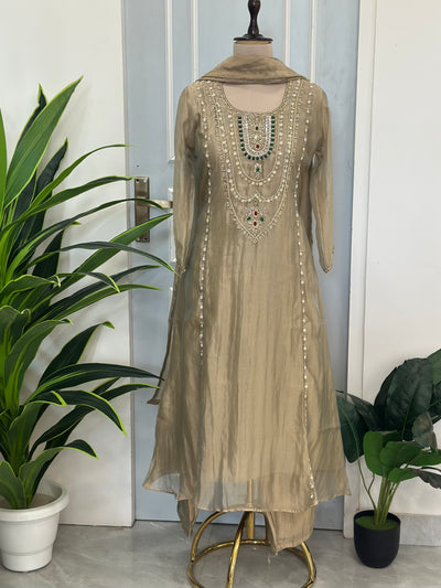 ✨ Pearl Handwork Anarkali Ensemble ✨