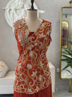 Rust Royal Handwork Drape Set