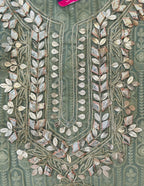 Classic Gota Patti Handwork Unstitched Suit Set