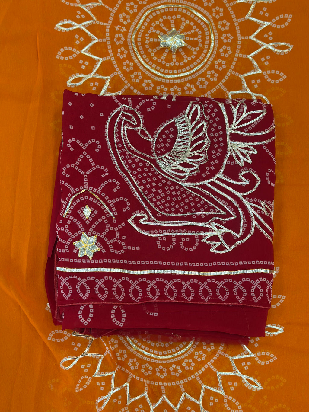 ✨ Ethnic Elegance Gota Work Saree ✨